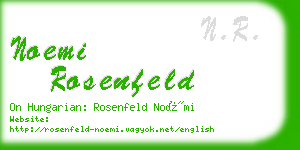 noemi rosenfeld business card